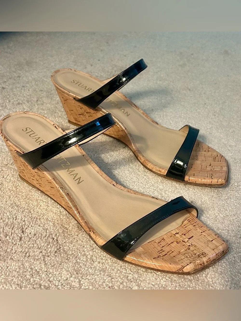 Stuart Weitzman Aleena Wedge Slide Sandal - Picture 2 of 5